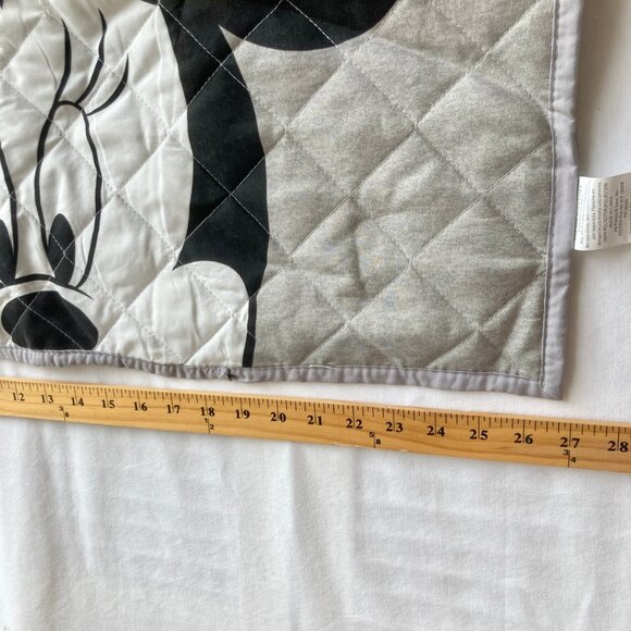 Vintage Disney Minnie Mouse Quilted Pillow Case Standard Size 20" X 26" Gray - Picture 5 of 11